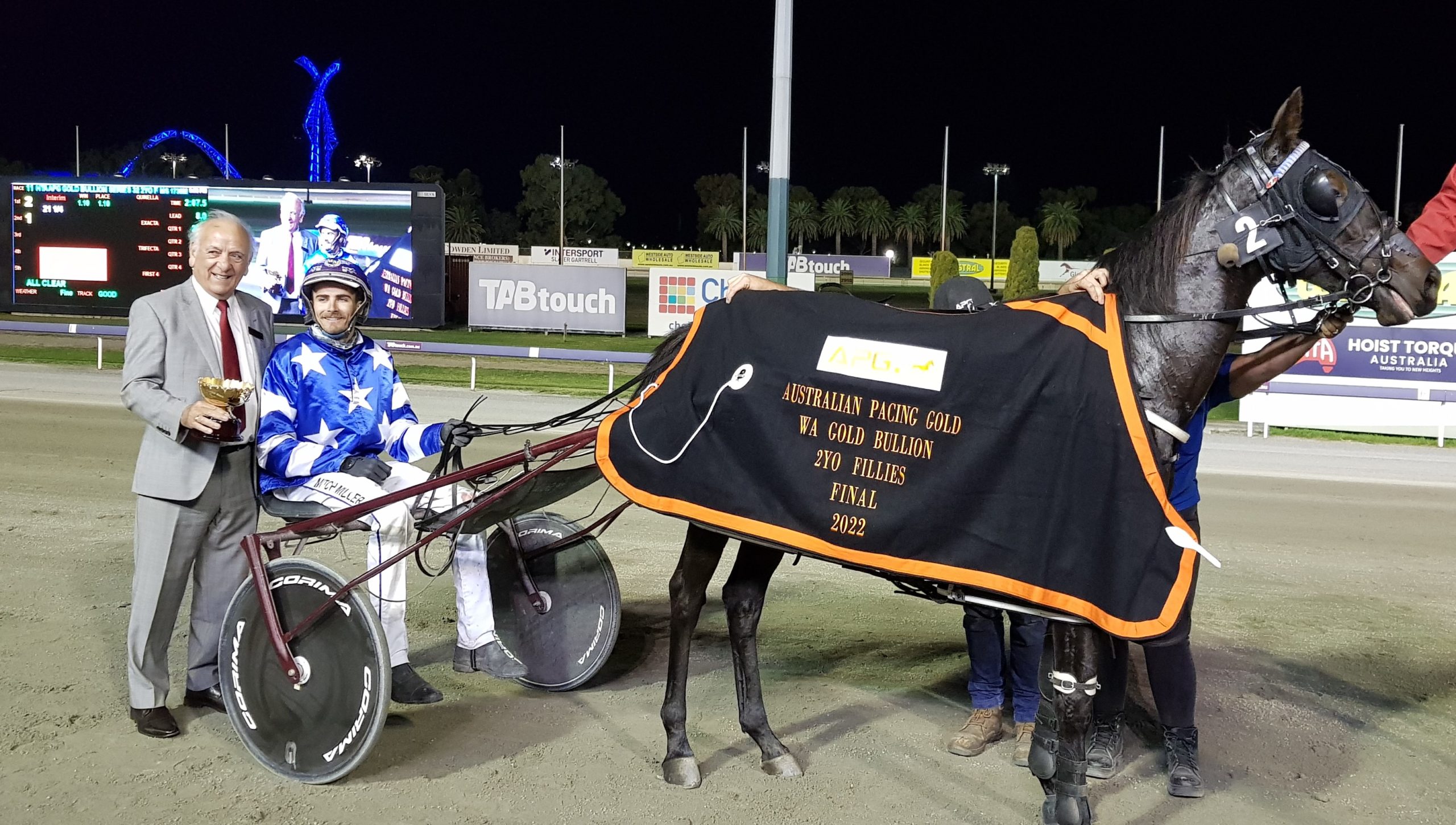 Flametree post race cropped